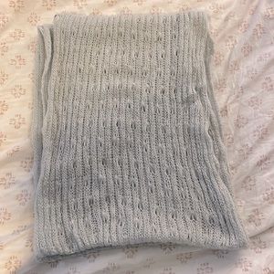 Acrylic, light-blue, knit infinity scarf from American Eagle